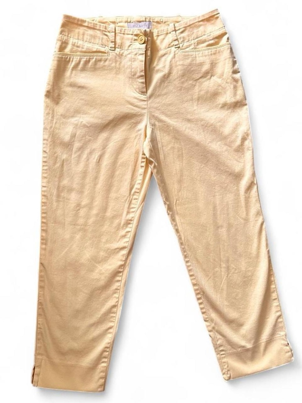 Talbots Petite Yellow Cropped Pants